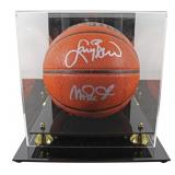 Autographed Magic Johnson & Larry Bird Basketball