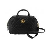VERSACE Quilted Leather 2 Way Shoulder Bag