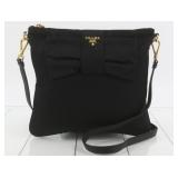 Prada Nylon Black Ribbon Shoulder Bag