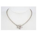 Gucci Heart Design Silver Necklace