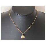 Chanel Coco Mark Rhinestone Necklace