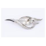 Mikimoto Estate Akoya Pearl Brooch