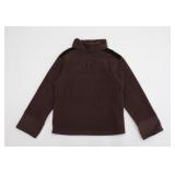 Fendi Fleece FF Logo High Neck Pullover Size 42