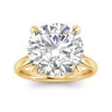 14kt Gold Round Brilliant 5.37 ct Diamond Ring