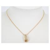 Christian Dior CD Logo Necklace