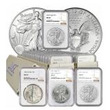 1986-2024 American Silver Eagle 40-pc Set NGC MS69