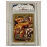 Pokï¿½mon Gold Custom Charizard Card