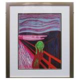 Scream Framed Giclee by Peter Max