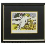 Still Life Skull Framed by Roy Lichtenstein