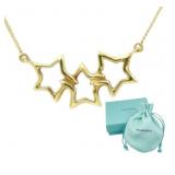 18K Gold Tiffany & Co. Triple Star Necklace
