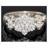 18k Gold/Platinum 2.59 ct Natural Diamond Ring