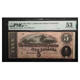 1864 - 5 Dollar Confederate States Of America