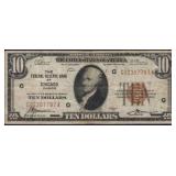 1929 Chicago $10 Bill Federal Reserve Bank Note
