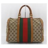 Gucci GG Canvas Sherry Line Boston Bag