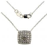14kt Gold Brilliant 1/2 ct Diamond Necklace