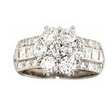 Platinum 1.84 ct Natural VS Diamond Halo Ring