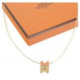 Hermes Cage Ash Necklace