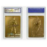 23K Gold Tom Brady Fleer Rookie Card