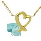 18k Gold Tiffany & Co. Mini Loving Heart Necklace