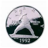 1992 Olympic Baseball Silver Dollar Proof
