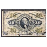 1864-1869 10 Cent Fractional Currency Note