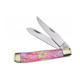 Ocoee River Pink Pearl Trapper Pocket Knife