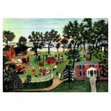 Apple Butter Making By Folk Artist Grandma Moses