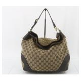 Gucci GG Canvas Shoulder Bag with G Logo
