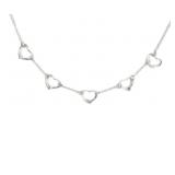 Tiffany & Co. 5 Open Heart Necklace