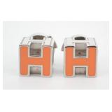 Hermes Curse of Ash H Cube Earrings