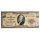 1929 Ohio $10 Federal Reserve Note
