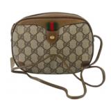 Gucci GG Supreme Web Sherry Line Shoulder Bag