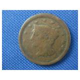 1853 US Braided Hair Copper Large Cent