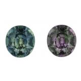 GIA Certified Oval 1.19 ct Color Change Sapphire