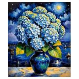 Moonlit Hydrangeas 3 LTD EDT Canvas Van Gogh LTD