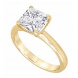 14k Gold 2.03 ct Radiant Cut Lab Diamond Ring