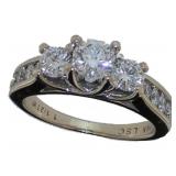 14kt Gold Round Brilliant 1.50 ct Diamond Ring