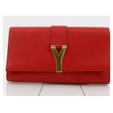 Yves Saint Laurent Classic Y Leather Paris Clutch