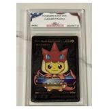 Custom Pikachu Black Foil Pokemon Card