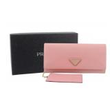 Prada Saffiano Leather Long Wallet