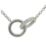 Brilliant 1.02 ct Bonded Circle Diamond Necklace