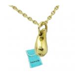 18k Gold Tiffany & Co. Mini Teardrop Necklace