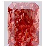 Radiant Vivid Pink Cut 4.59 ct VS Lab Diamond