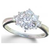 Platinum 1.01 ct Natural Brilliant Diamond Ring