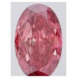 Oval Vivid Pink Cut 7.15 ct VS Lab Diamond
