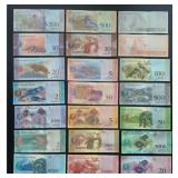 Venezuela Animal Bank Note Lot