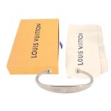 Louis Vuitton Monogram Jonc Silver Bangle