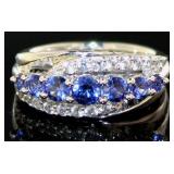 Brilliant 2.00 ct Sapphire Anniversary Ring