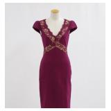 Emilio Pucci Wine Red Lace Fashion Dress Size 34