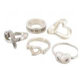 Tiffany & Co. 5 Pieces Silver Ring